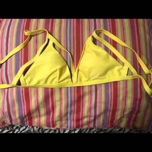 NEW Size medium bikini top yellow